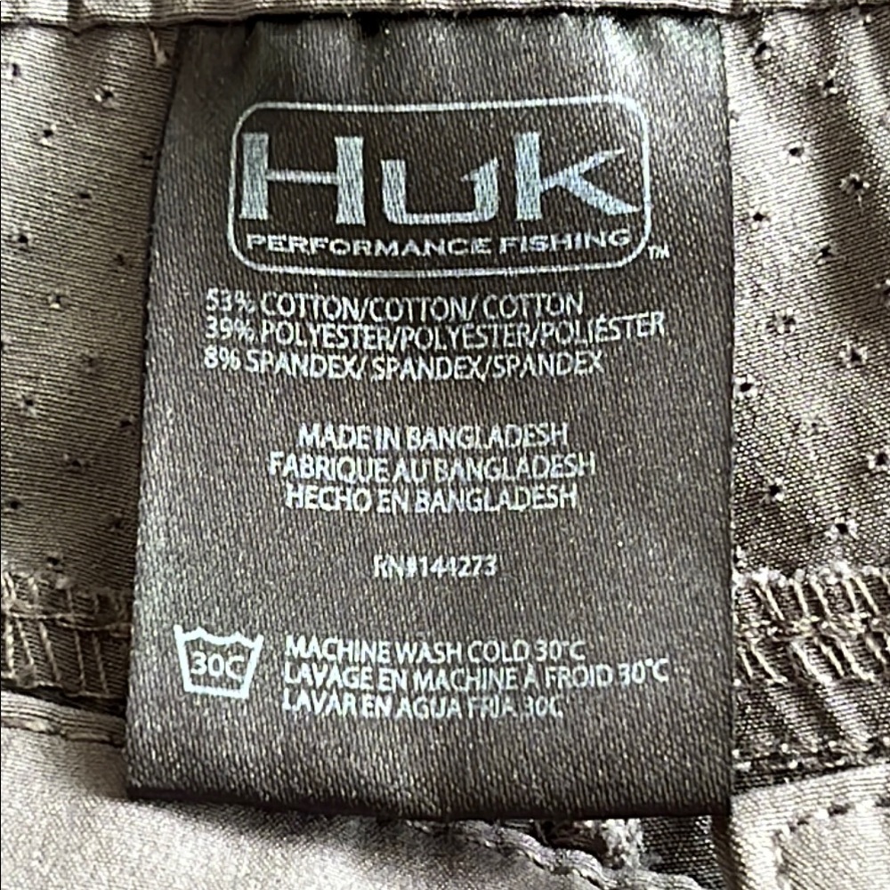 Huk Men's Cargo Pants Medium Gray XL - Picture 8 of 10